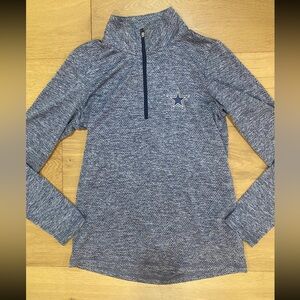 Women’s Dallas Cowboys Blue Star Long Sleeve athletic quarter zip S VGUC